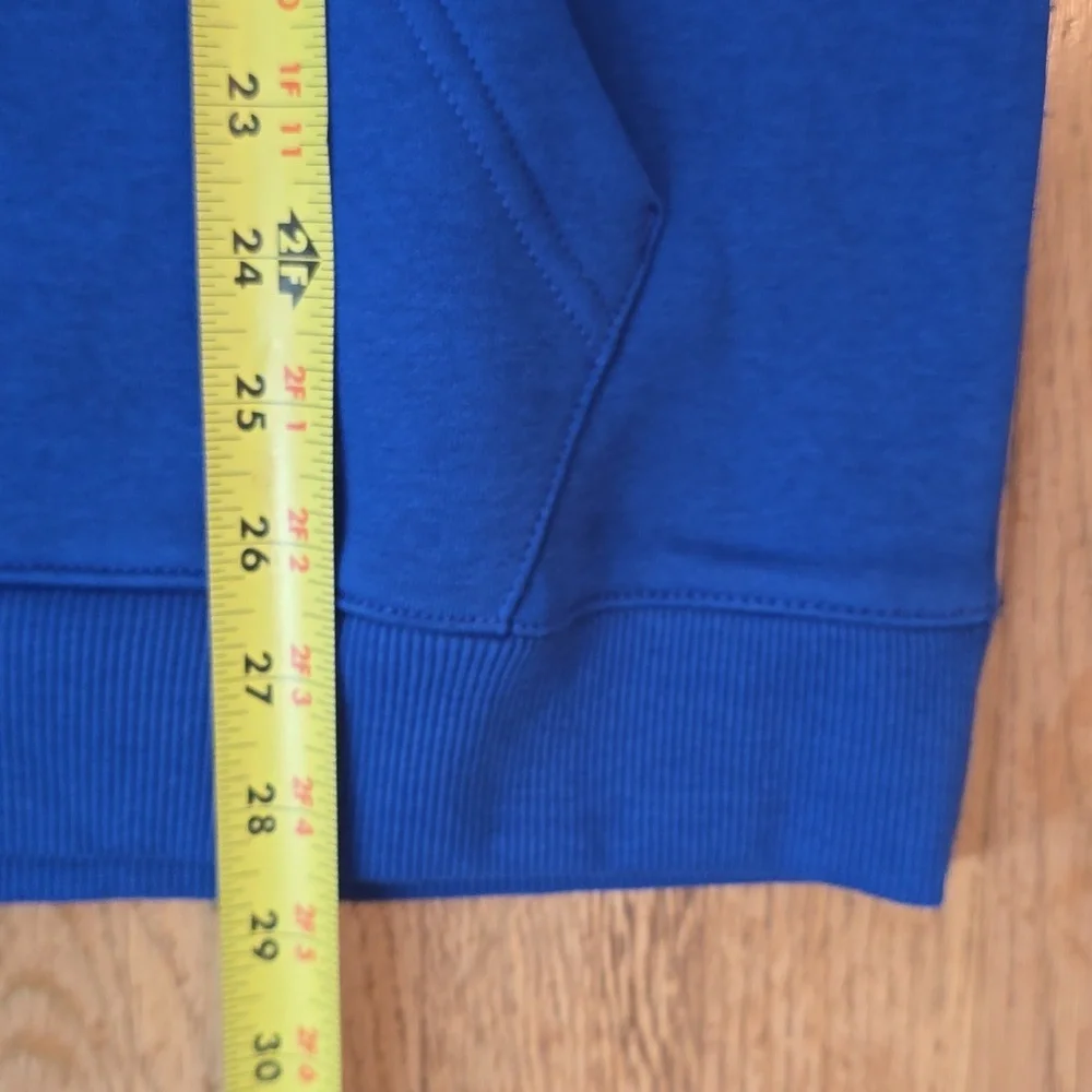 REEBOK BRAND SIGNATURE MEN'S BLUE PULLOVER FLEECE HOODIE SIZE MEDIUM - Picture 13 of 15